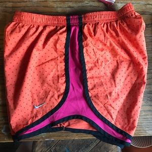 Orange and Pink Nike Shorts
